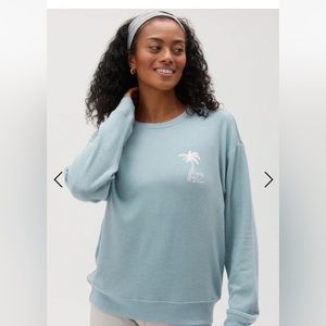 Spiritual Gangster Enjoy the Now Savasana Sweatshirt 🌴🩵